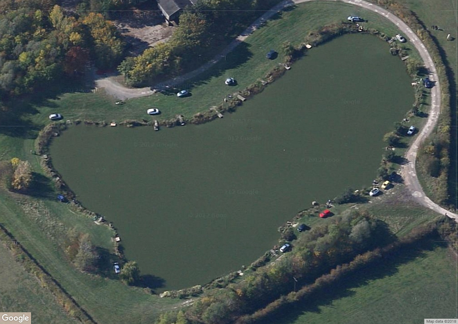 Birkwood carp fishing Main Lake Overhead2